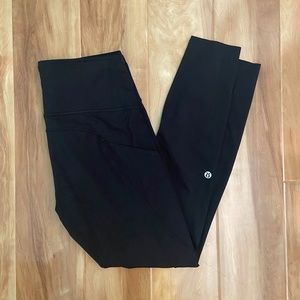 Lululemon Fast and Free 25” tight size 6 black